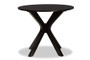 Kenji Modern and Contemporary Dark Brown Finished 35-Inch-Wide Round Wood Dining Table RH7208T-Dark Brown-35-IN-DT By Baxton Studio