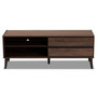 Suli Mid-Century Modern Walnut Brown Finished Wood TV Stand SE TV90820WI-Columbia-TV Stand By Baxton Studio