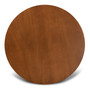 Irene Modern and Contemporary Walnut Brown Finished 35-Inch-Wide Round Wood Dining Table RH7231T-Walnut-35-IN-DT By Baxton Studio
