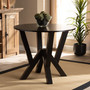 Irene Modern and Contemporary Dark Brown Finished 35-Inch-Wide Round Wood Dining Table RH7231T-Dark Brown-35-IN-DT By Baxton Studio