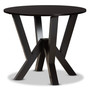 Irene Modern and Contemporary Dark Brown Finished 35-Inch-Wide Round Wood Dining Table RH7231T-Dark Brown-35-IN-DT By Baxton Studio