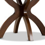Tilde Modern and Contemporary Walnut Brown Finished 35-Inch-Wide Round Wood Dining Table RH7232T-Walnut-35-IN-DT By Baxton Studio