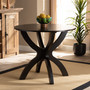 Tilde Modern and Contemporary Dark Brown Finished 35-Inch-Wide Round Wood Dining Table RH7232T-Dark Brown-35-IN-DT By Baxton Studio