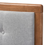 Sarine Mid-Century Modern Light Grey Fabric Upholstered Walnut Brown Finished Wood Full Size Headboard MG97053-Light Grey/Ash Walnut-HB-Full By Baxton Studio