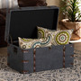 Palma Modern and Contemporary Transitional Grey Fabric Upholstered Storage Trunk Ottoman  JY20A10L-Grey-Trunk Otto By Baxton Studio