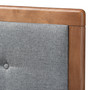 Sarine Mid-Century Modern Dark Grey Fabric Upholstered Walnut Brown Finished Wood Full Size Headboard MG97053-Dark Grey/Ash Walnut-HB-Full By Baxton Studio