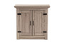 Bruce Modern Contemporary Farmhouse Oak Brown Finished Wood 2-Door Shoe Storage Cabinet SC910042-2-Oak-Shoe Cabinet By Baxton Studio