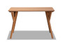 Sahar Mid-Century Modern Transitional Walnut Brown Finished Wood Dining Table BBT4074-Walnut-DT By Baxton Studio