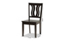 Fenton Modern and Contemporary Transitional Dark Brown Finished Wood 2-Piece Dining Chair Set RH338C-Dark Brown Wood Scoop Seat-DC-2PK By Baxton Studio