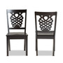 Gervais Modern and Contemporary Transitional Dark Brown Finished Wood 2-Piece Dining Chair Set RH339C-Dark Brown Wood Scoop Seat-DC-2PK By Baxton Studio
