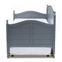 Mara Cottage Farmhouse Grey Finished Wood Twin Size Daybed With Roll-Out Trundle Bed MG0030-Grey-Daybed By Baxton Studio