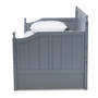 Millie Cottage Farmhouse Grey Finished Wood Twin Size Daybed With Trundle MG0010-Grey-Daybed By Baxton Studio