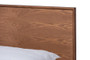 Karine Mid-Century Modern Walnut Brown Finished Wood King Size Platform Bed MG0004-Ash Walnut-King By Baxton Studio