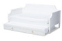 Mariana Classic And Traditional White Finished Wood Twin Size Daybed With Trundle Mariana-White-Daybed-T By Baxton Studio