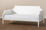 Mariana Classic And Traditional White Finished Wood Twin Size Daybed Mariana-White-Daybed By Baxton Studio