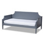 Mariana Classic And Traditional Grey Finished Wood Twin Size Daybed Mariana-Grey-Daybed By Baxton Studio