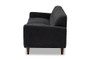 Allister Mid-Century Modern Dark Grey Fabric Upholstered Sofa J1453-Dark Grey-SF By Baxton Studio