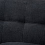 Allister Mid-Century Modern Dark Grey Fabric Upholstered Loveseat J1453-Dark Grey-LS By Baxton Studio