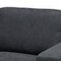 Nevin Modern And Contemporary Dark Grey Fabric Upholstered Sectional Sofa With Left Facing Chaise J099S-Dark Grey-LFC By Baxton Studio