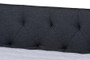 Haylie Modern And Contemporary Dark Grey Fabric Upholstered Full Size Daybed With Roll-Out Trundle Bed CF9046-Charcoal-Daybed-F/T By Baxton Studio