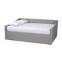 Haylie Modern And Contemporary Light Grey Fabric Upholstered Full Size Daybed CF9046-B-Light Grey-Daybed-F By Baxton Studio