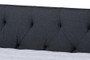 Haylie Modern And Contemporary Dark Grey Fabric Upholstered Queen Size Daybed CF9046-B-Charcoal-Daybed-Q By Baxton Studio