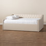 Haylie Modern And Contemporary Beige Fabric Upholstered Queen Size Daybed CF9046-B-Beige-Daybed-Q By Baxton Studio