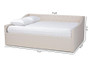 Haylie Modern And Contemporary Beige Fabric Upholstered Full Size Daybed CF9046-B-Beige-Daybed-F By Baxton Studio