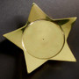 Brass Star Pillar Plate (Pack Of 6) "4245"