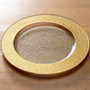 Gold Rim Glass Plate Large, Pack Of 4 "672009"
