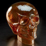 Amber Glass Skull (Pack Of 4) "668140"