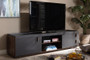 Rikke Modern And Contemporary Two-Tone Gray And Walnut Finished Wood 2-Drawer Tv Stand BR3TV313-Columbia/Dark Grey-TV By Baxton Studio