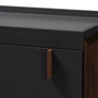 Rikke Modern And Contemporary Two-Tone Gray And Walnut Finished Wood 5-Drawer Chest BR3COD306-Columbia/Dark Grey-Chest By Baxton Studio