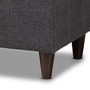 Brette Mid-Century Modern Charcoal Fabric Upholstered Dark Brown Finished Wood Storage Bench Ottoman BBT3162-Dark Grey-Otto By Baxton Studio