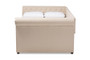 Mabelle Modern And Contemporary Beige Fabric Upholstered Full Size Daybed Ashley-Beige-Daybed-Full By Baxton Studio