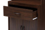 Laurana Modern And Contemporary Kitchen Hutch WS883200-Dark Walnut By Baxton Studio
