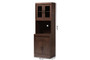 Laurana Modern And Contemporary Kitchen Hutch WS883200-Dark Walnut By Baxton Studio