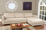 Agnew Beige Microfiber Right Facing Sectional U9320S-LRBI-RFC Sectional By Baxton Studio