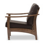 Pierce Faux Leather Lounge Chair SW3656-Dark Brown/Walnut-M17-CC By Baxton Studio