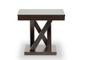 Everdon Dark Brown End Table SA109-Side Table By Baxton Studio
