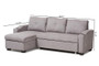 Light Grey Fabric Upholstered Sectional Sofa R8068-Light Grey-Rev-SF By Baxton Studio