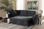 Dark Grey Fabric Upholstered Sectional Sofa R8068-Dark Grey-Rev-SF By Baxton Studio