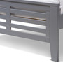 Grey-Finished Wood Twin Platform Bed With Trundle HT1704-Grey-Twin-TRDL By Baxton Studio