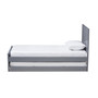 Best Grey-Finished Wood Twin Platform Bed With Trundle HT1702-Grey-Twin-TRDL By Baxton Studio