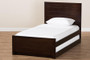 Best Dark Brown-Finished Wood Twin Platform Bed With Trundle HT1702-Espresso Brown-Twin-TRDL By Baxton Studio