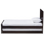Best Dark Brown-Finished Wood Twin Platform Bed With Trundle HT1702-Espresso Brown-Twin-TRDL By Baxton Studio