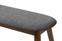 Easton Mid-Century Modern Bench Easton Bench-Dark Grey By Baxton Studio