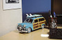 Decoration 1949 Green Ford Wagon Car With Two Surfboards "AJ018"