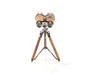 Wood And Brass Binocular On Stand "AK018"