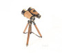 Wood And Brass Binocular On Stand "AK018"